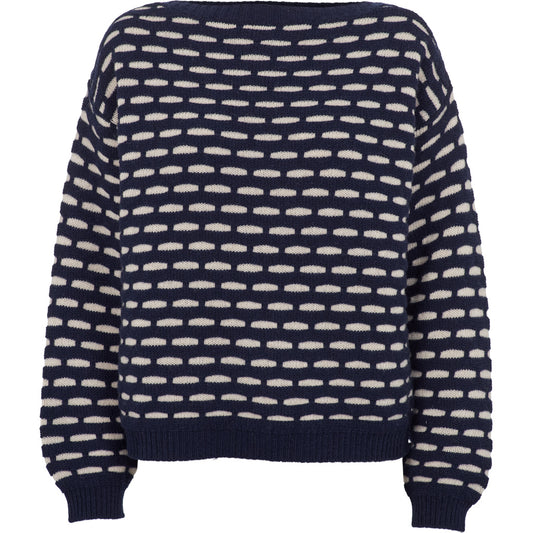 Basic Apparel - Wave Sweater - Sky Captain / Birch Melange