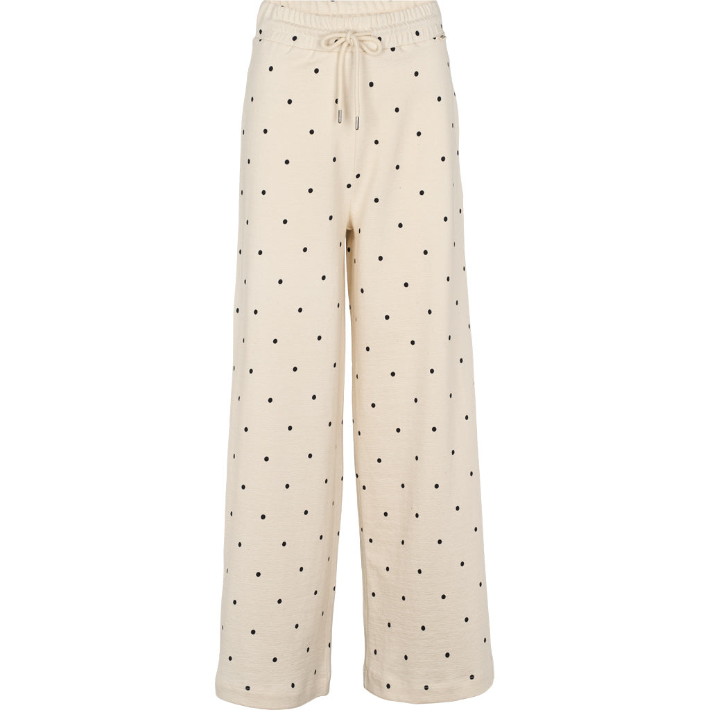 Basic Apparel - Anneli Pants - Birch / Black Dot