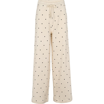 Basic Apparel - Anneli Pants - Birch / Black Dot
