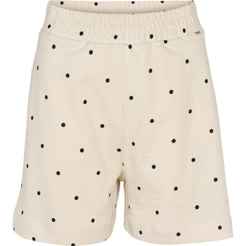 Basic Apparel - Anneli Shorts - Birch / Black Dot