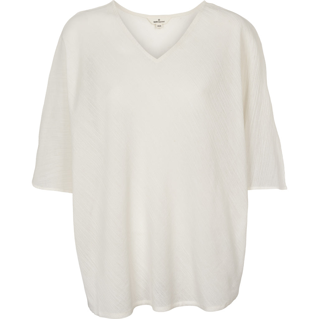 Basic Apparel - Simone Batwing Top - Whisper White