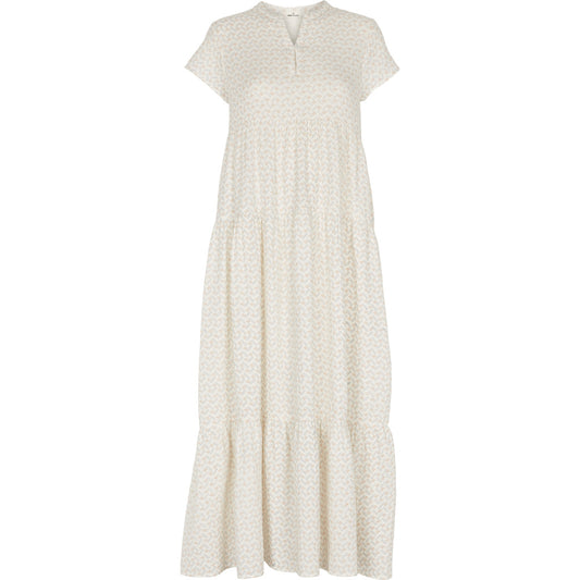 Basic Apparel - Ember Layered Dress - Birch / Amber Brown / Blue Horizon