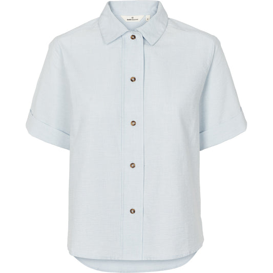 Basic Apparel - Anisse SS Shirt - Ashley Blue / Whisper White