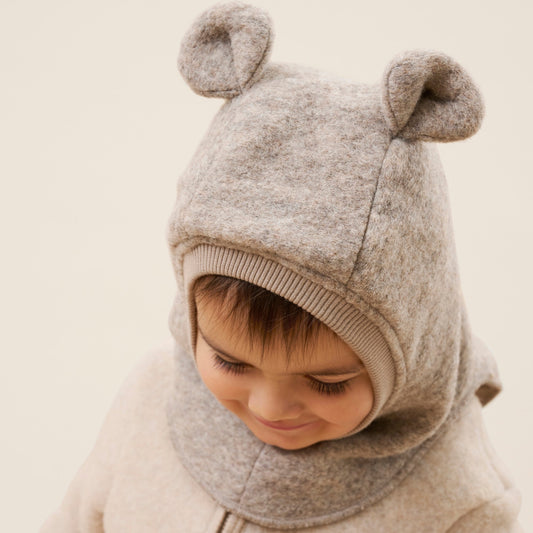 HUTTEliHUT - Balaclava Ears Wool, 6152 - Camel Melange