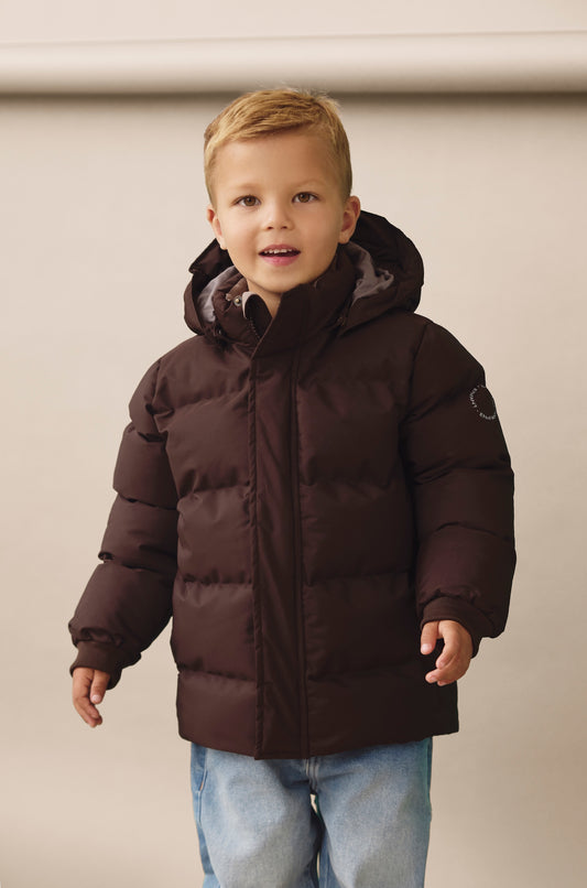 EN FANT - Jacket Quilt Solid, 240459 - Coffee Bean