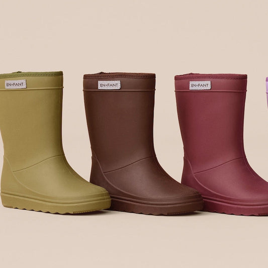 EN FANT - Thermo Boots Solid, 250435 - Coffee Bean