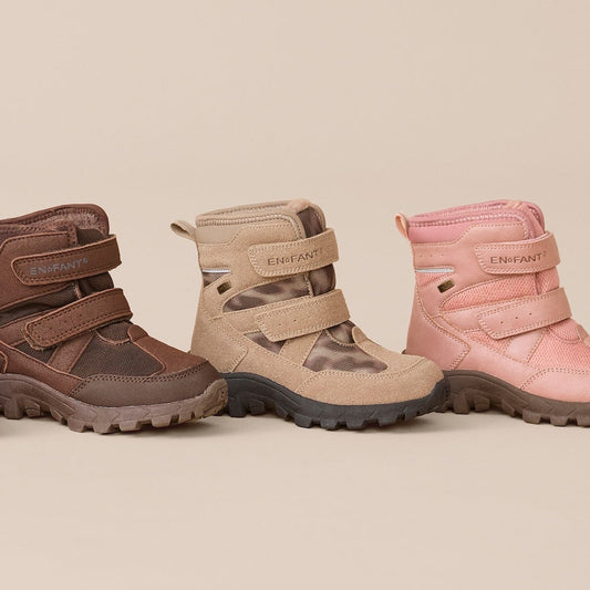 EN FANT - Boots Velcro TEX, 250443 - Pine Bark
