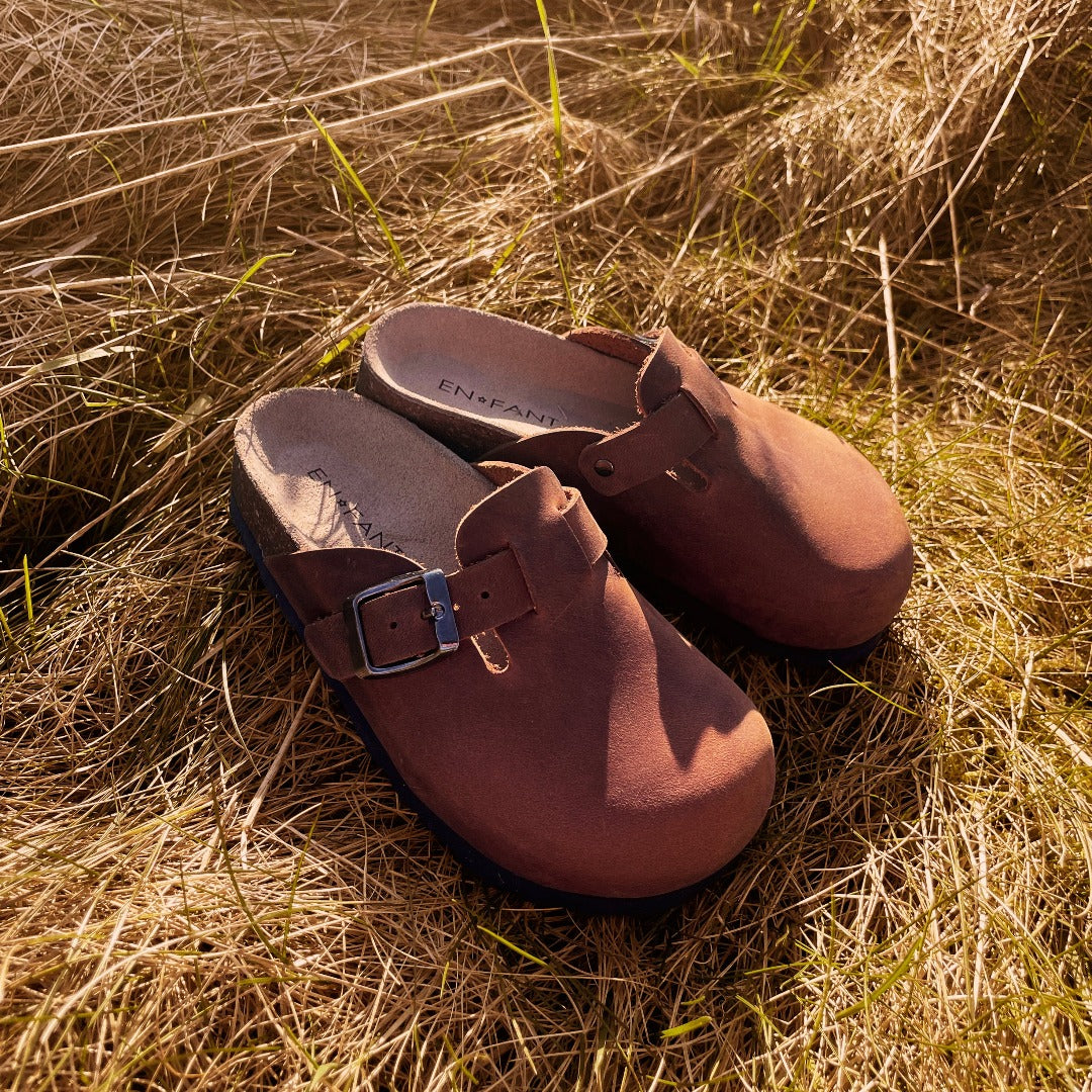 EN FANT Slippers Nubuck Leather, 250305 Acorn1