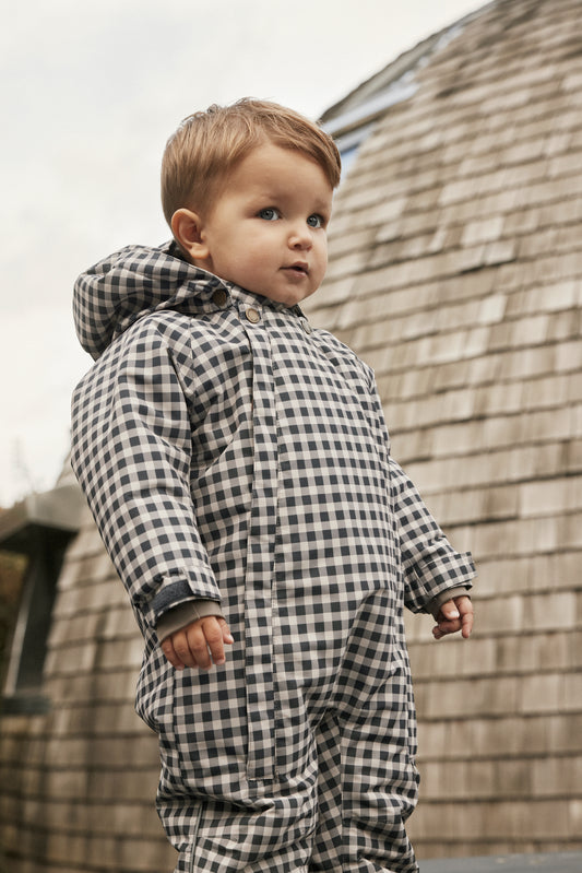 EN FANT - Baby Snowsuit AOP, 240311 - Ebony