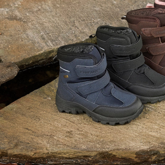 EN FANT - Boots Velcro TEX, 250388 - Ebony
