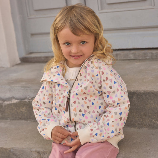 EN FANT - Bomber Jacket AOP, 240410 - Eggnog