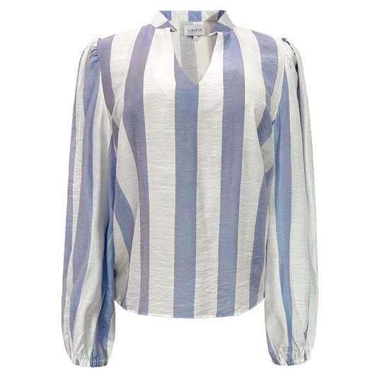 Liberté - Dodo LS Blouse, 22168 - Blue White Stripe