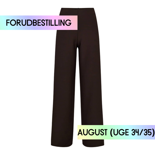 FORUDBESTILLING // Liberté - Henne Wide Pants, 21581 - Dark Brown (Levering ca. uge 34/35)