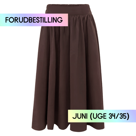FORUDBESTILLING // Liberté - Frede Long Skirt, 22112 - Dark Chocolate (Levering ca. uge 34/35)