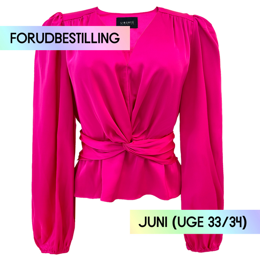 FORUDBESTILLING // Liberté - Tiki LS Twist Blouse, 22120 - Pink (Levering ca. uge 33/34)