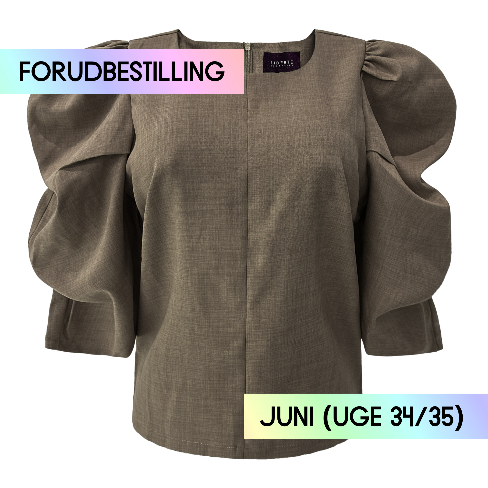 FORUDBESTILLING // Liberté - Winnie Blouse, 22140 - Mocca (Levering ca. uge 34/35)