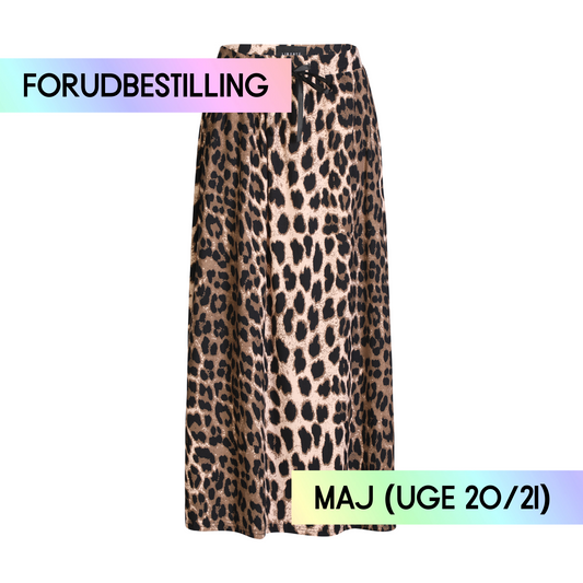 FORUDBESTILLING // Liberté - Alma Loose Skirt, 9582 - Big Lux Leo Fossil (Levering ca. uge 20/21)