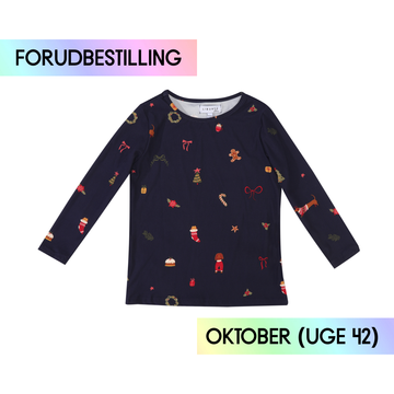FORUDBESTILLING // Liberté - Alma KIDS LS T-Shirt, 9659 - Dog Navy (Forventet levering uge 42)