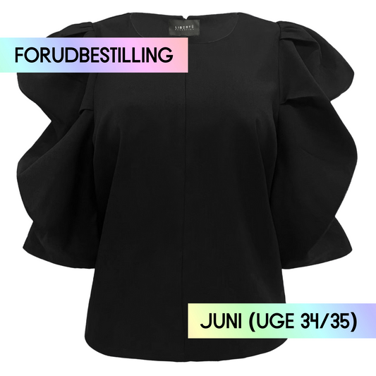 FORUDBESTILLING // Liberté - Winnie Blouse, 22140 - Black (Levering ca. uge 34/35)