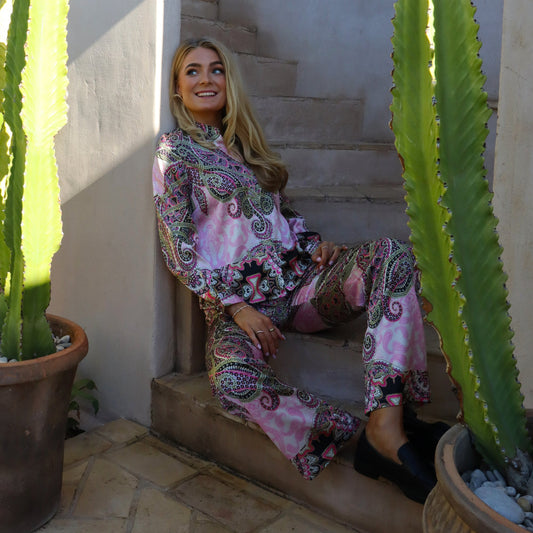 FORUDBESTILLING // Liberté - Hope LS Shirt, 21593 - Pink Scarf (Levering ca. uge 33/34)