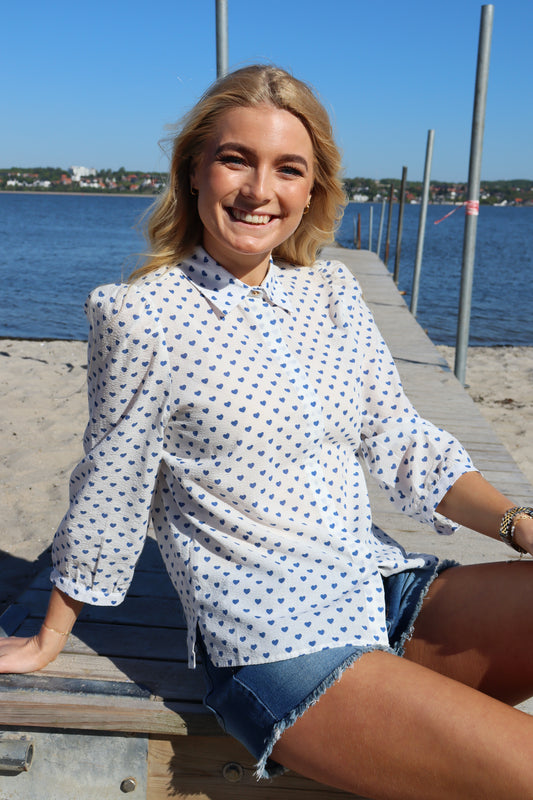 Liberté - Flora LS Blouse, 21598 - Navy Heart