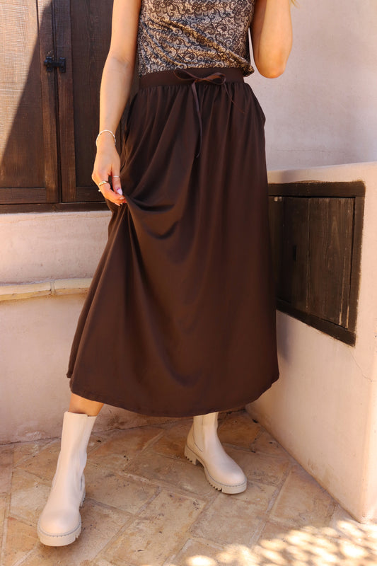 Liberté - Alma Loose Skirt, 9582 - Mocca