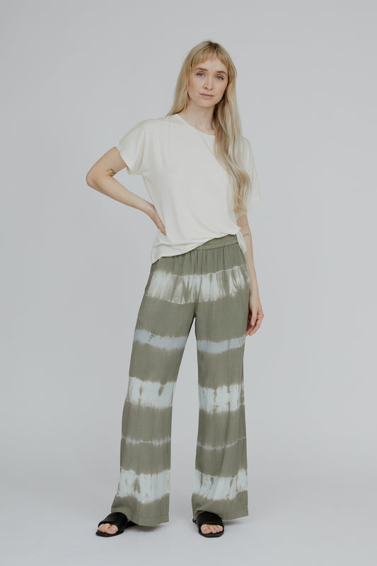 Basic Apparel - Orchid Pant - Tie Dye Vetiver