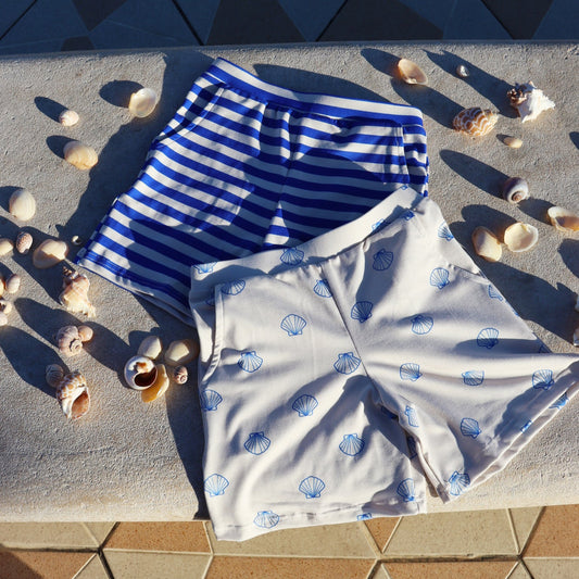 FORUDBESTILLING // Liberté - Alma KIDS Shorts, 9617 - Ivory Cobolt Shell (Levering ca. uge 21/22)