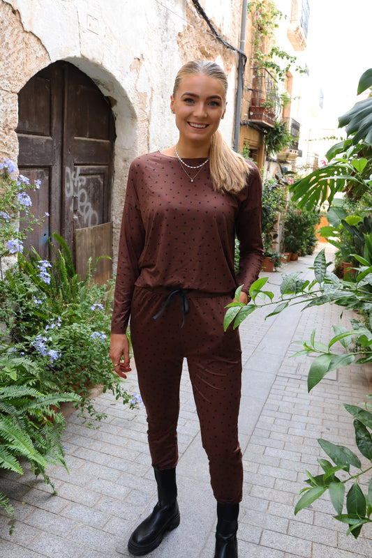 Liberté - Alma Pants, 9500 - Brown Black Heart