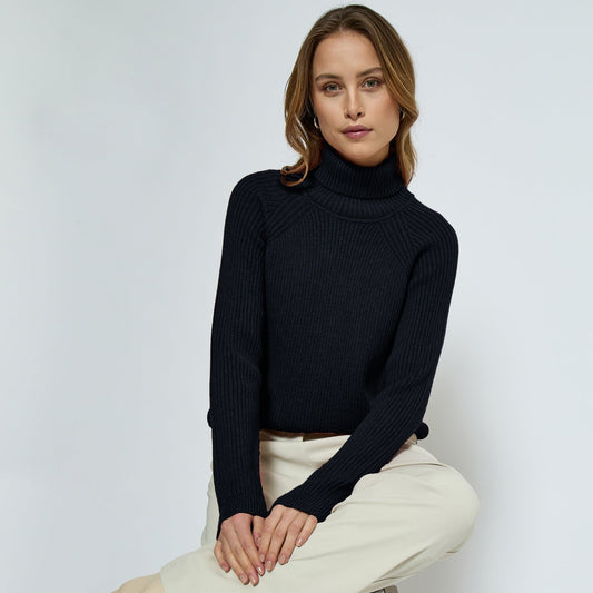 Minus - Ava Knit Turtleneck, MI4196 - Black