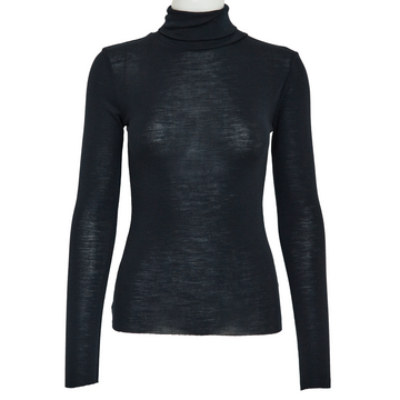 Minus - Cally Roll Neck LS Top, MI5710 - Black