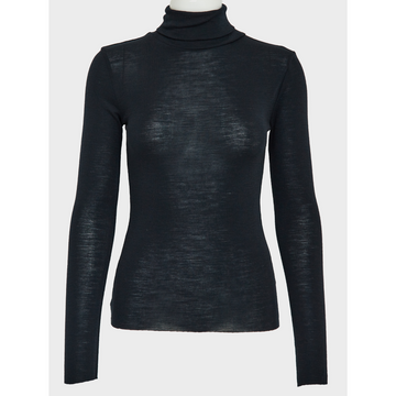 Minus - Cally Roll Neck LS Top, MI5710 - Black