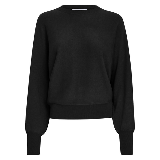 Minus - Dana Bat Sleeve Knit Pullover, MI6280 - Black