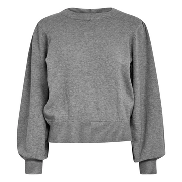 Minus - Judy Round Neck Pullover, MI6421 - Grey Melange