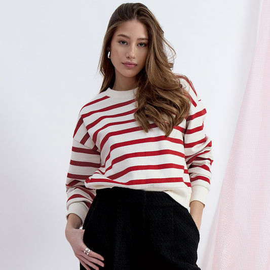 Minus - Estella Sweat, MI6470 - Tomato Striped