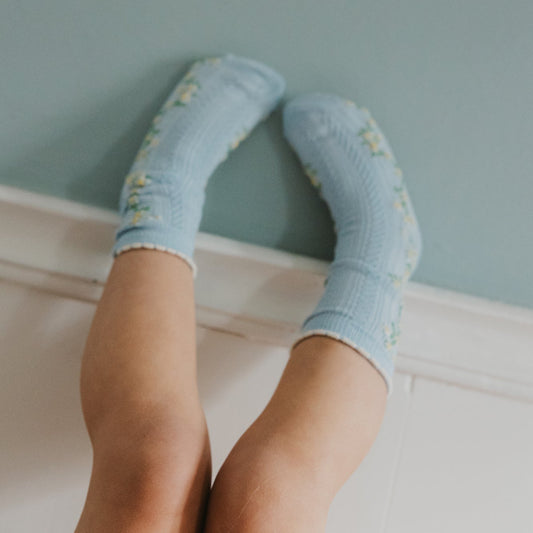 MiniPop - Melda Bamboo Socks, MP0017 - Clear Sky