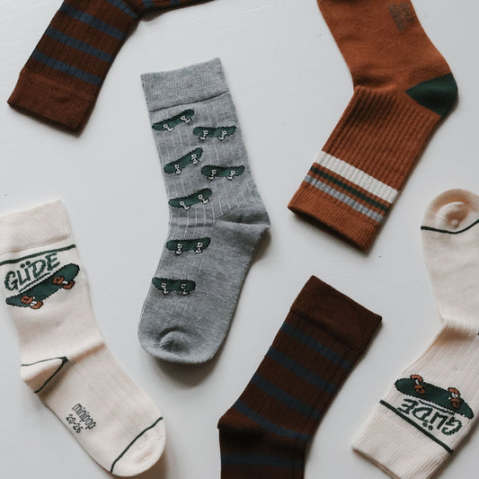 MiniPop - Maik Bamboo Socks 3-pack, MP0049 - Trekking Green