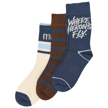 MiniPop - Maik Bamboo Socks 3-pack, MP0049 - Navy Blazer