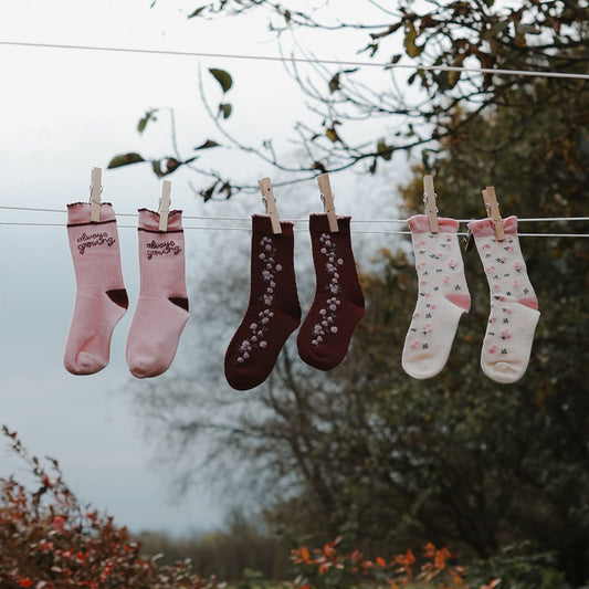 MiniPop - Marry Bamboo Socks 3-pack, MP0057 - Huckleberry