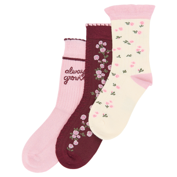 MiniPop - Marry Bamboo Socks 3-pack, MP0057 - Huckleberry