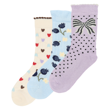 MiniPop - Marri Bamboo Socks 3-pack, MP0059 - Petal Pink