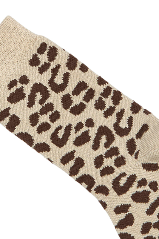 MiniPop - Bamboo Wild Socks, MP38 - Brown Leo