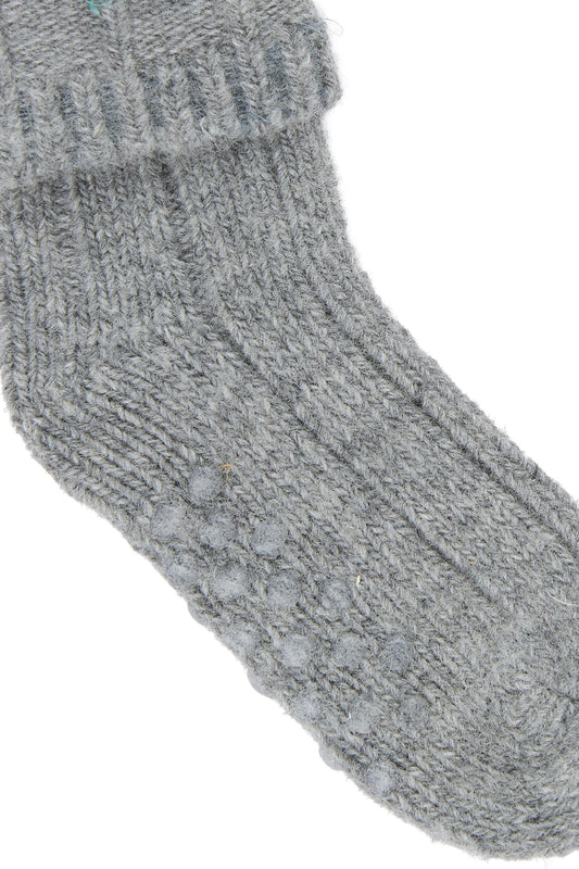 MiniPop - Wool Heavy Baby Sock, MP71 - Light Grey Melange