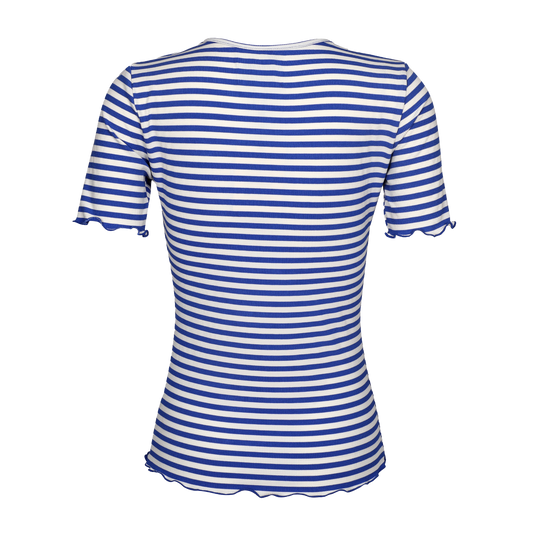 Liberté - Natalia SS Blouse, 9971 - Cobolt Blue Creme Stripe