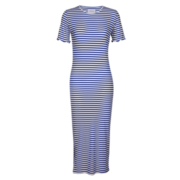 Liberté - Natalia SS Dress, 21232 - Cobolt Blue Creme Stripe