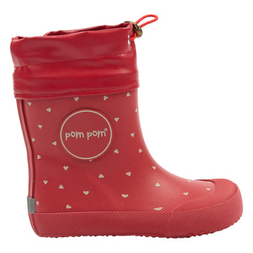 Pom Pom - Bell Barefoot Gumboots, PM0032 - Samba Heart AOP