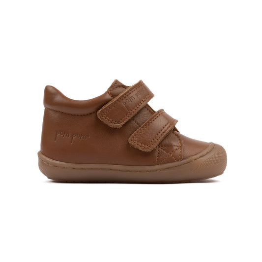 Pom Pom - First™ Sport Velcro Shoe, PM2204 - Dark Camel