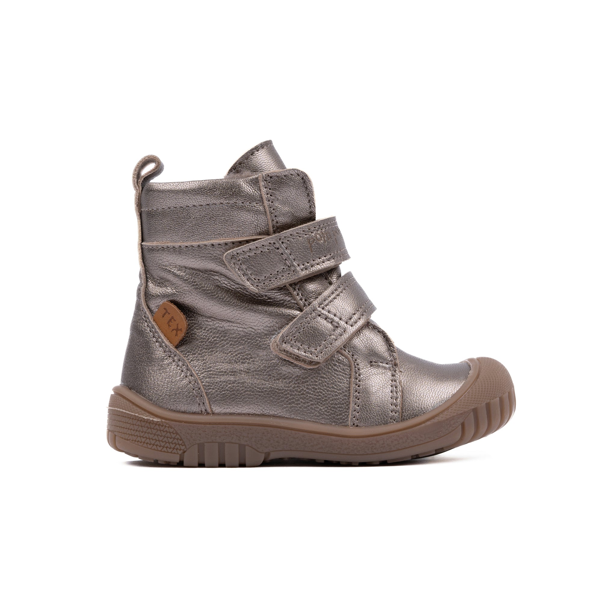 Pom Pom - Sporty Velcro Boot TEX, PM26267 - Metallic Asphalt