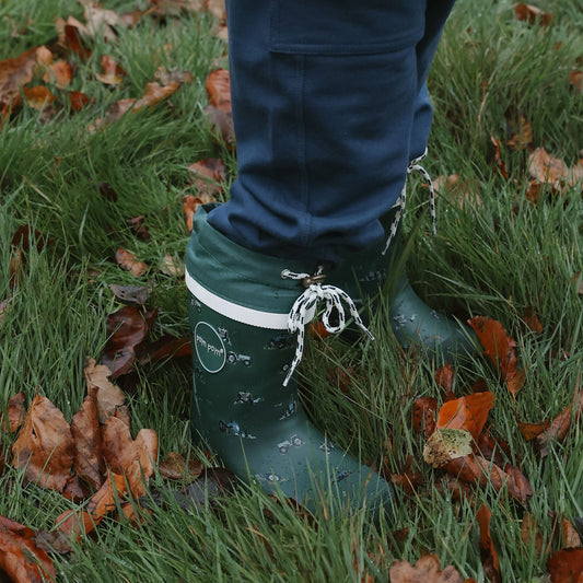 Pom Pom - Brynn GumBoots Thermo AOP, PM61 - Trekking Green Tractor AOP