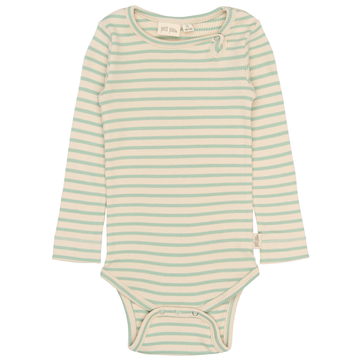 Petit Piao - Sky LS Body, PP0052 - Frosty Green Striped